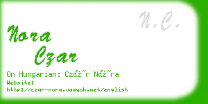 nora czar business card